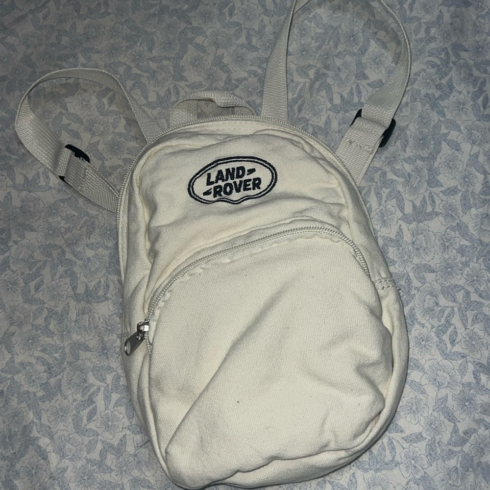 PacSun White Backpack Compact Design Textured Fabric